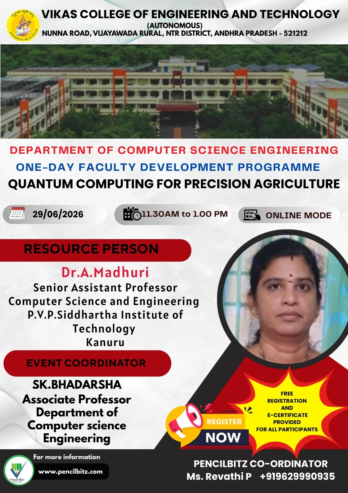 Vikas College of Engineering and Technology  